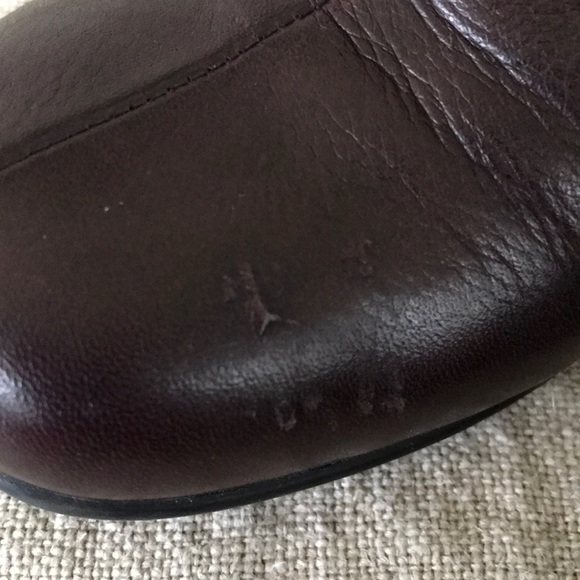 Gentle Souls by Kenneth Cole Eggplant Leather Booties-Comfort Footbed - Picture 8 of 8